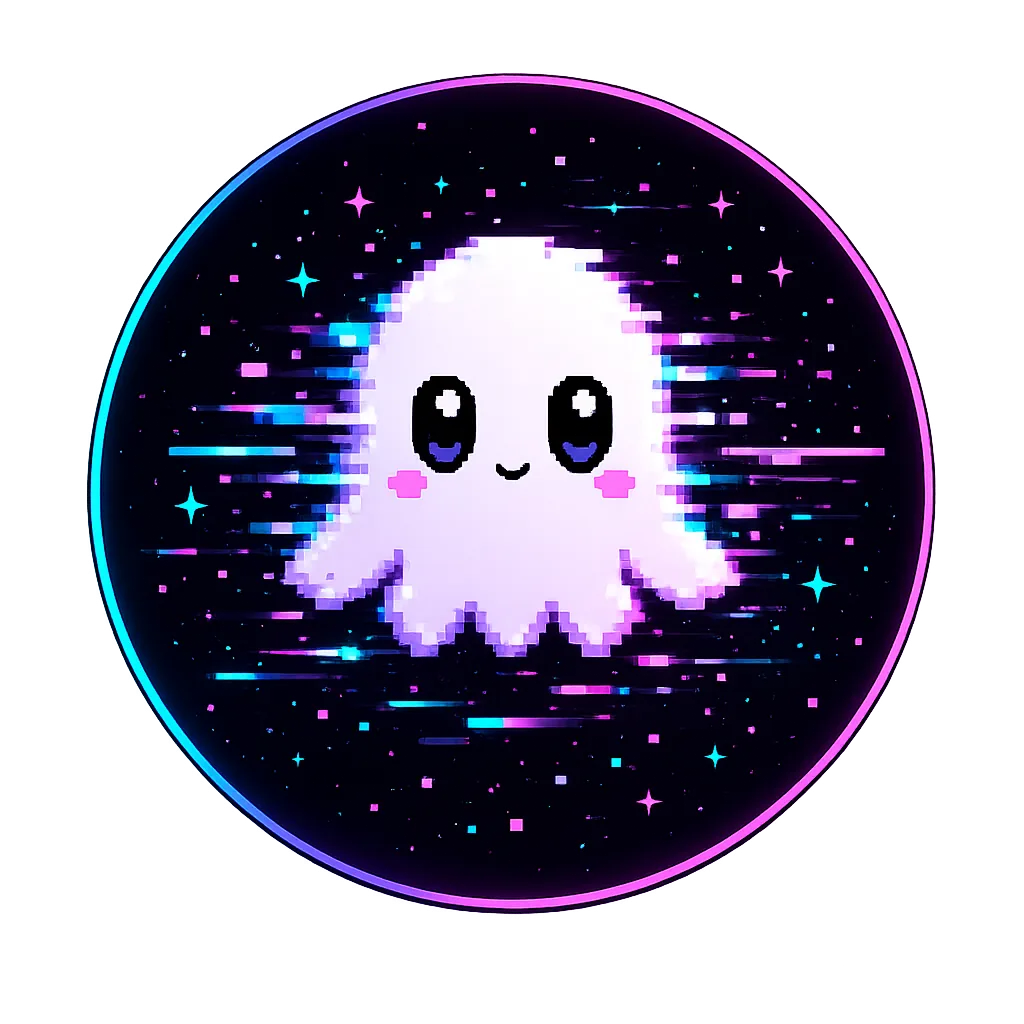 Glitched Pixel Logo